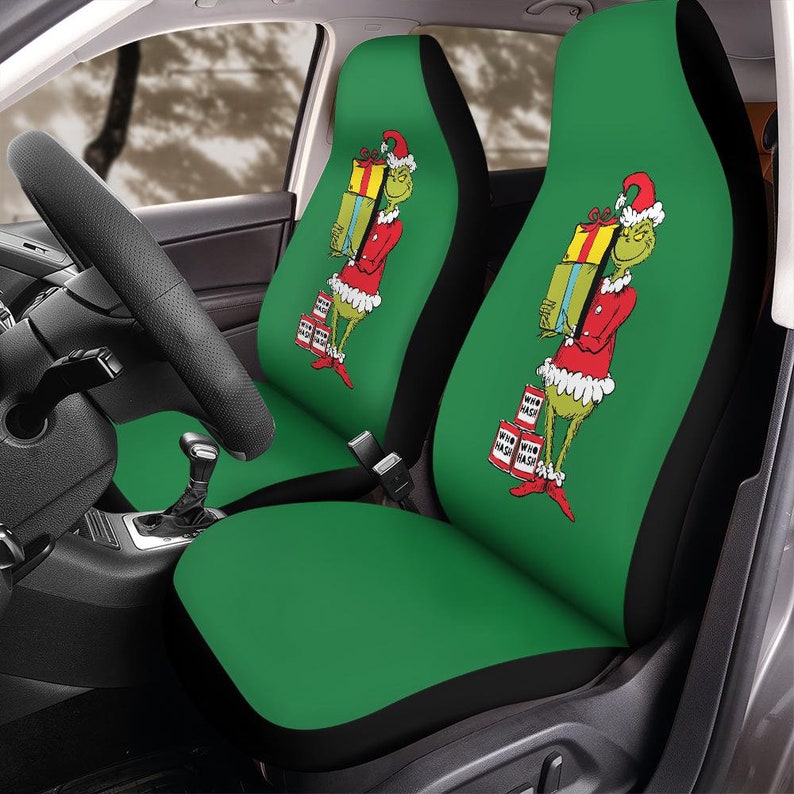 Grinch Seat Covers Personalized Etsy