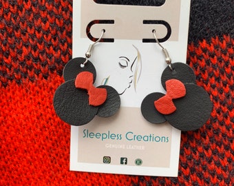 Inspired by a Magical Mouse Custom Leather Earrings
