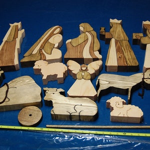 Large 12 Piece Wooden Nativity Set is made to last a lifetime. No price increases for 2023.Low stock. Sell out every season. image 9