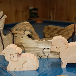 Large 12 Piece Wooden Nativity Set is made to last a lifetime. No price increases for 2023.Low stock. Sell out every season. image 8