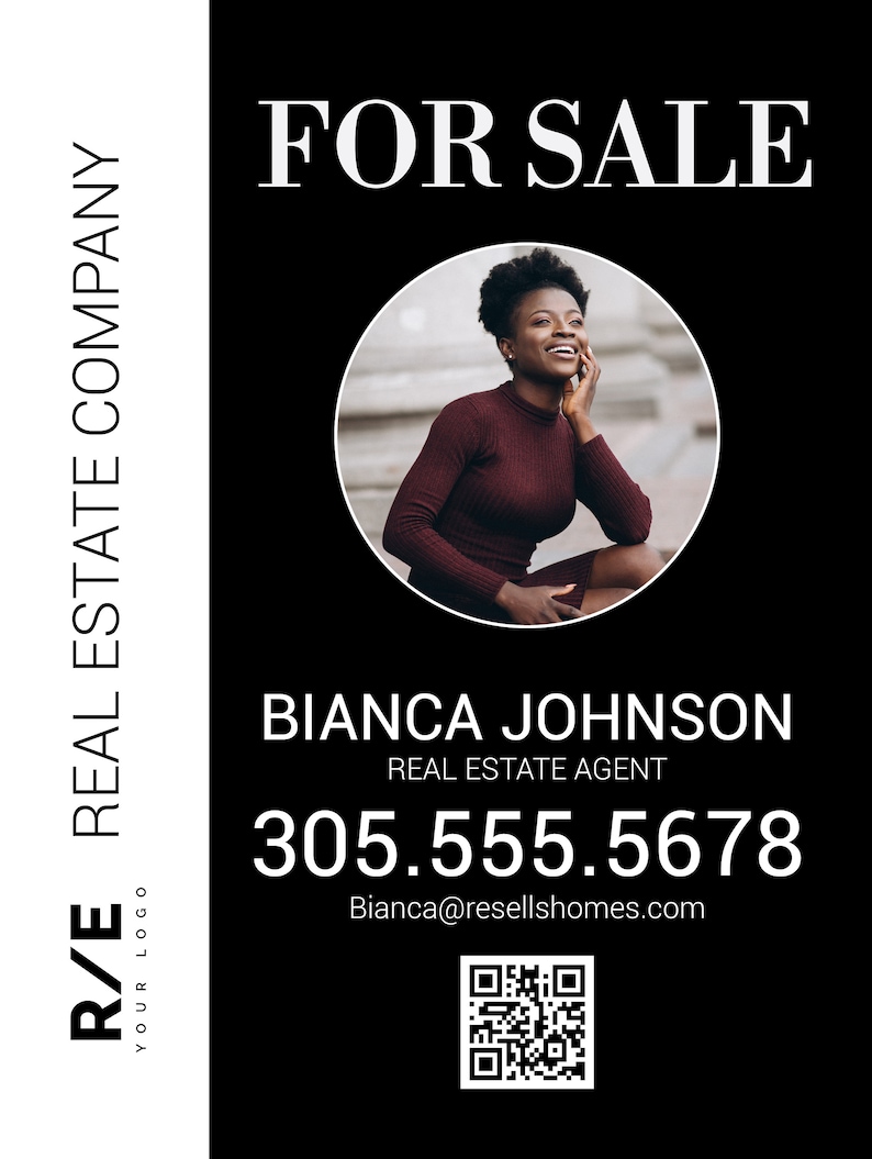 Real Estate Yard Sign for Sale Sign With FREE Shipping Etsy