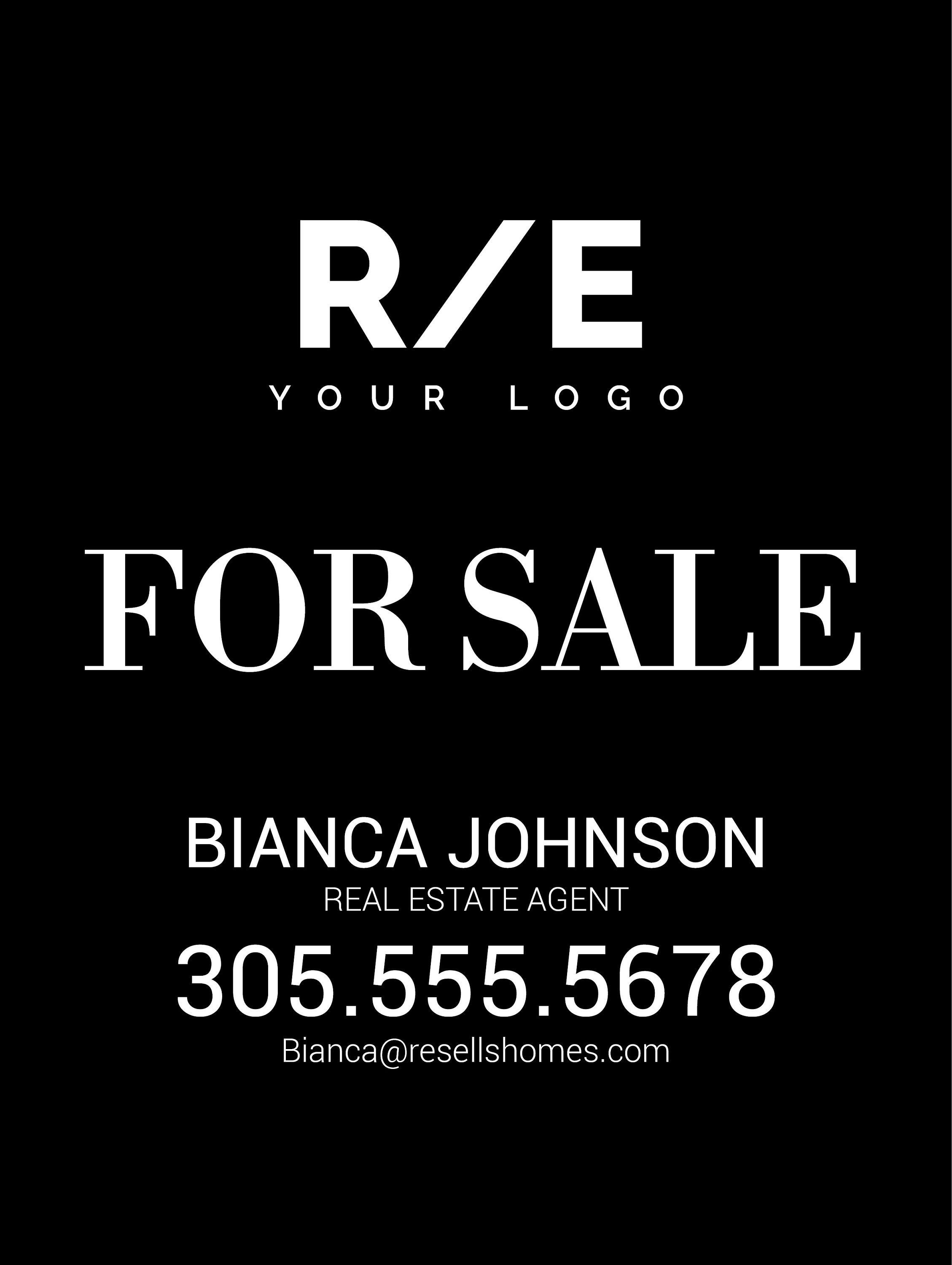 Real Estate Yard Sign for Sale Sign With FREE Shipping Etsy