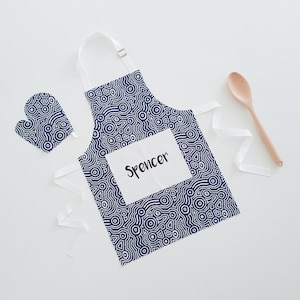 Personalised apron, custom kids apron, adult apron, children&#39;s apron, toddler apron, unisex kids apron, childrens gift, girl apron boy apron