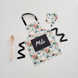 Personalised apron, custom kids apron, adult apron, children&#39;s apron, toddler apron, unisex kids apron, childrens gift, girl apron boy apron