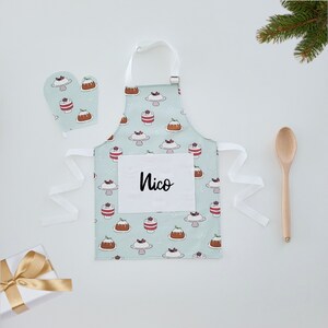 Personalised apron, custom kids apron, christmas apron, children's apron, unisex kids apron, childrens gift, girl apron, boy apron
