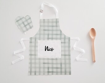 Personalised apron, custom kids apron, adult apron, children's apron, toddler apron, unisex kids apron, childrens gift, girl apron boy apron