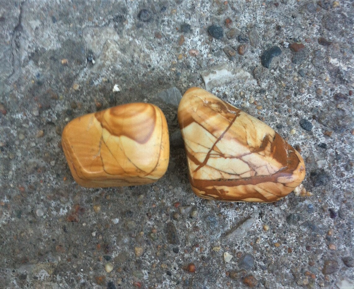 Walnut Jasper / Tumbled and Polished Stones / Stones / Etsy