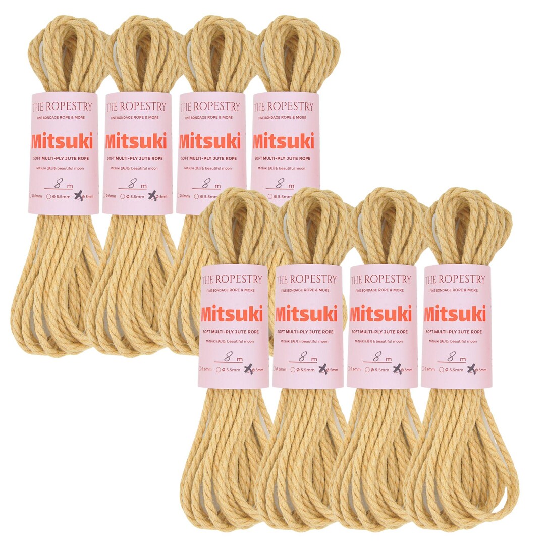 Ø 5mm Mitsuki Jute Rope for Shibari, Kinbaku Bondage, Untreated ...
