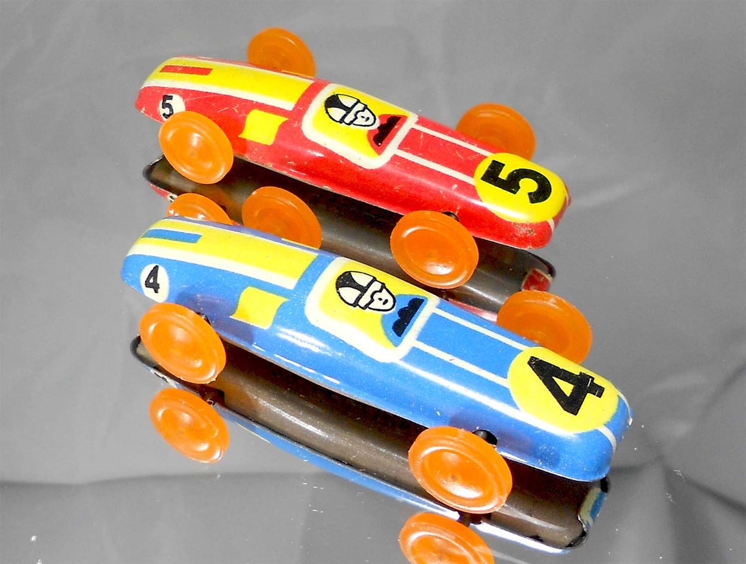 Metal Racing Cars 4 and 5 Soviet Metal Toy Racing Cars Toys Etsy