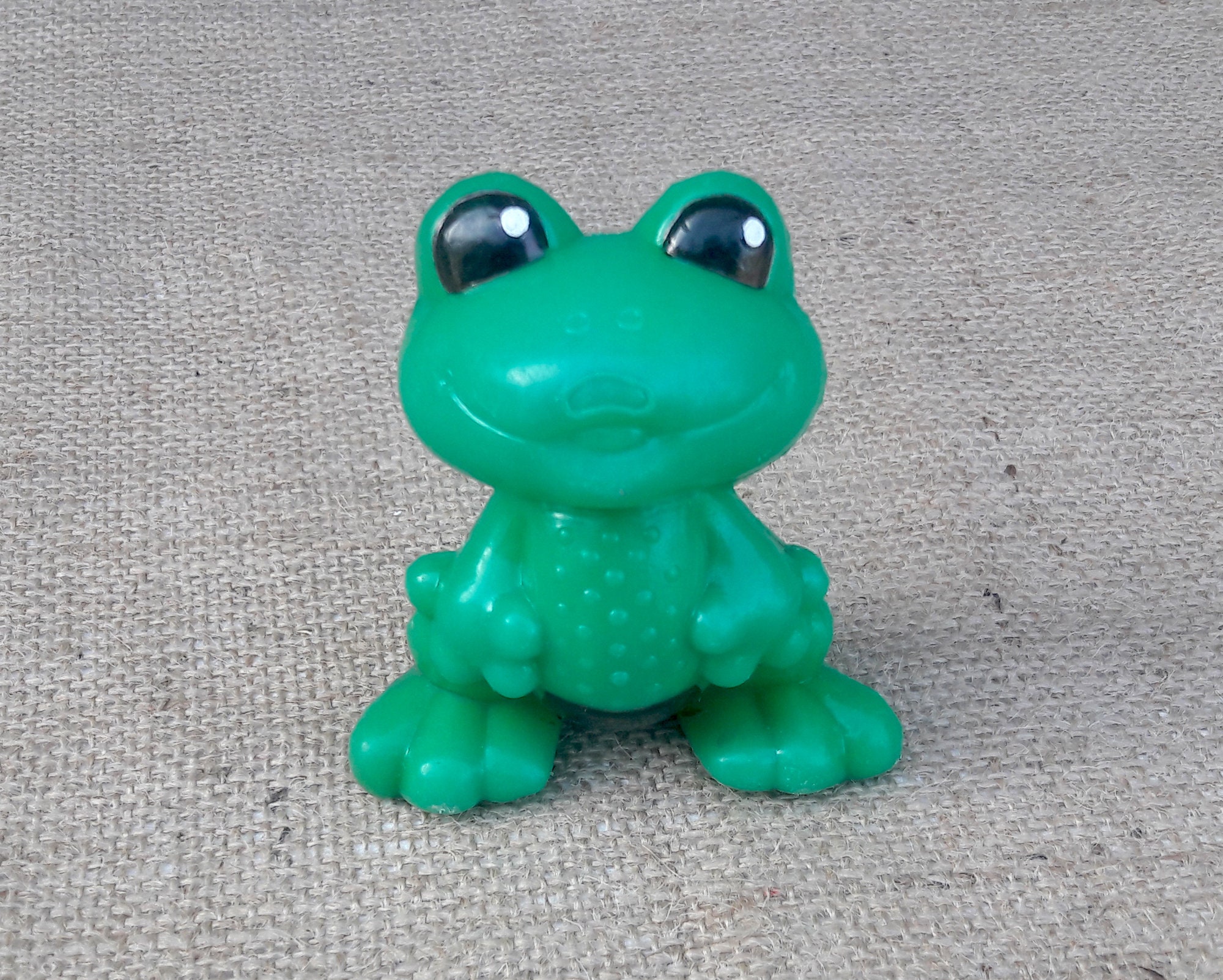 Vintage plastic toy is frog made in USSR Soviet vintage toys Etsy