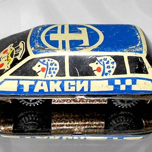 Taxi car vintage metal toy, toy, Vintage kids toy, Vintage item, Taxi car, metal toy