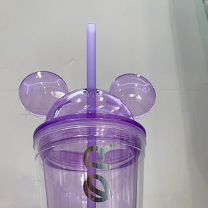 Mickey Mouse Cup with Straw