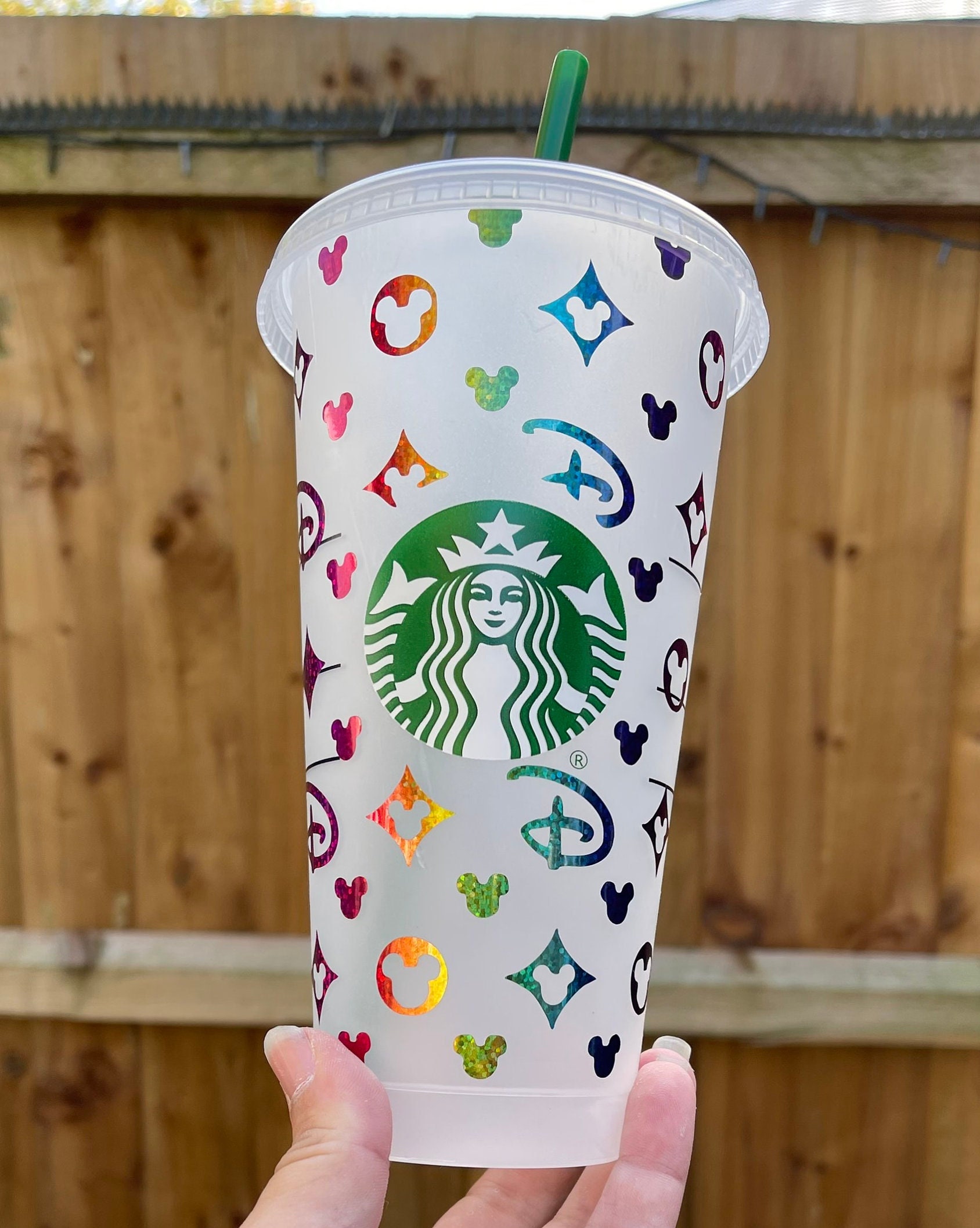 lv starbucks cup with name