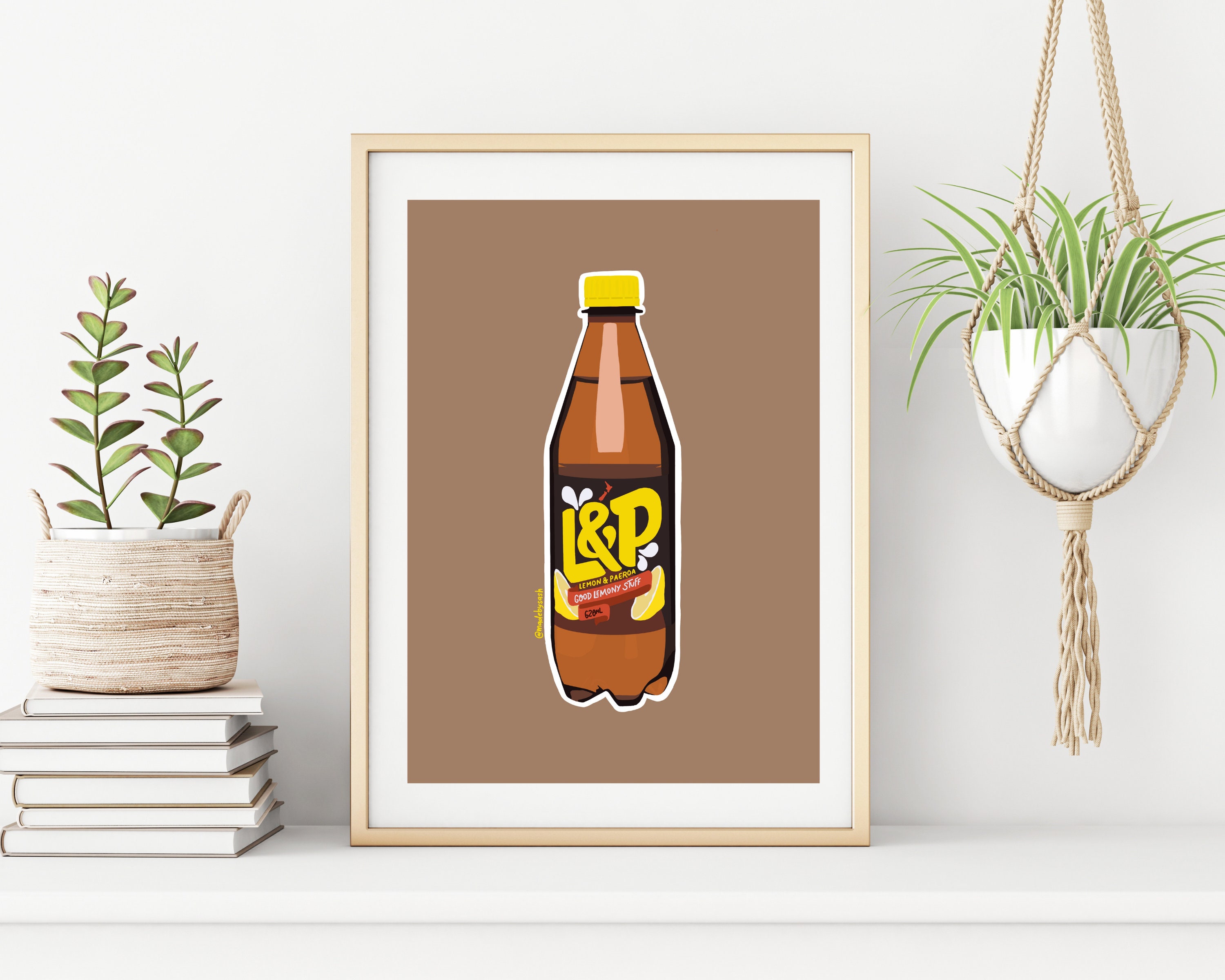 New Zealand Aotearoa Kiwiana L&P Wall Art Print Kiwi art Etsy