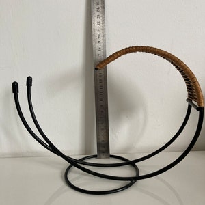 Vintage bottle holder with rattan. c1960s