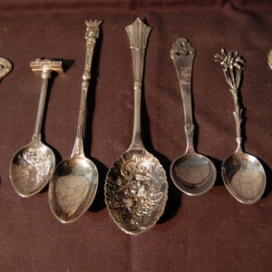 Vintage collectable souvenir -  Various Teaspoons x 15, EPNS.