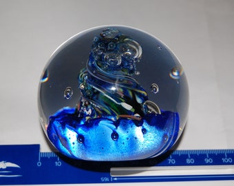 Caithness glass paper weight - Myriad Design