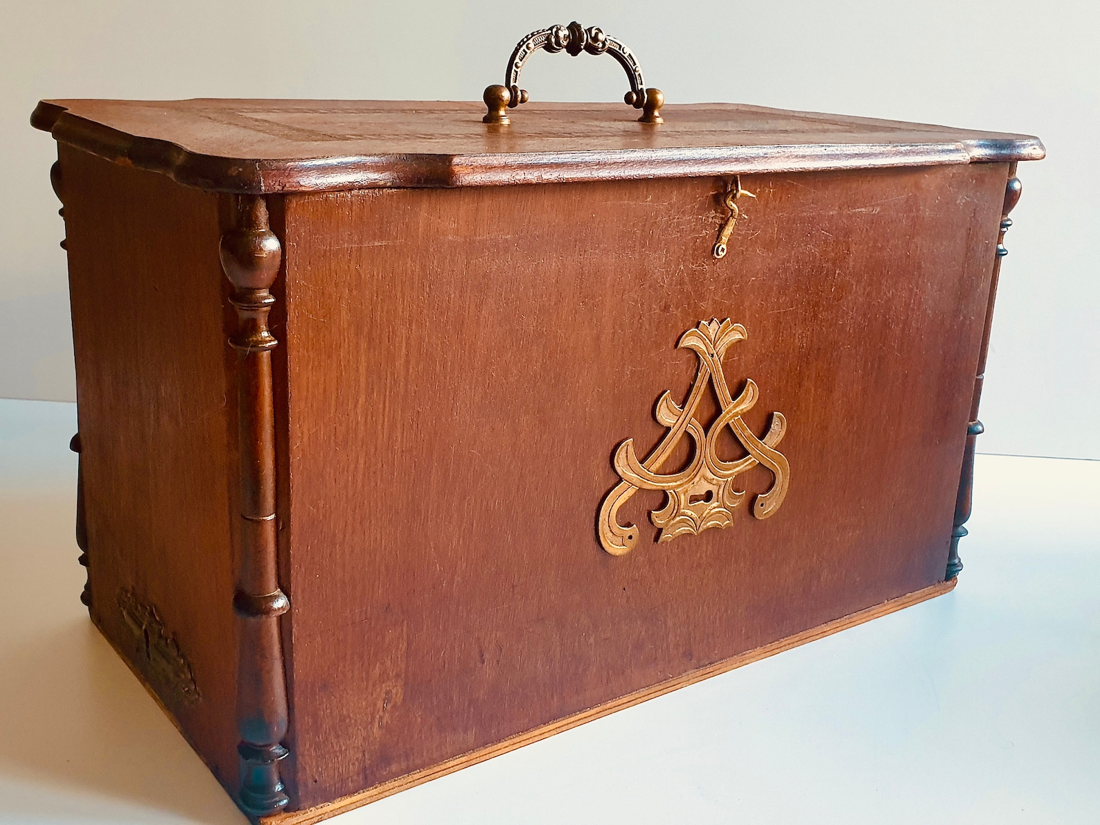 LARGE OVERSIZED Antique Memory Chest Wooden Storage Trunk Etsy