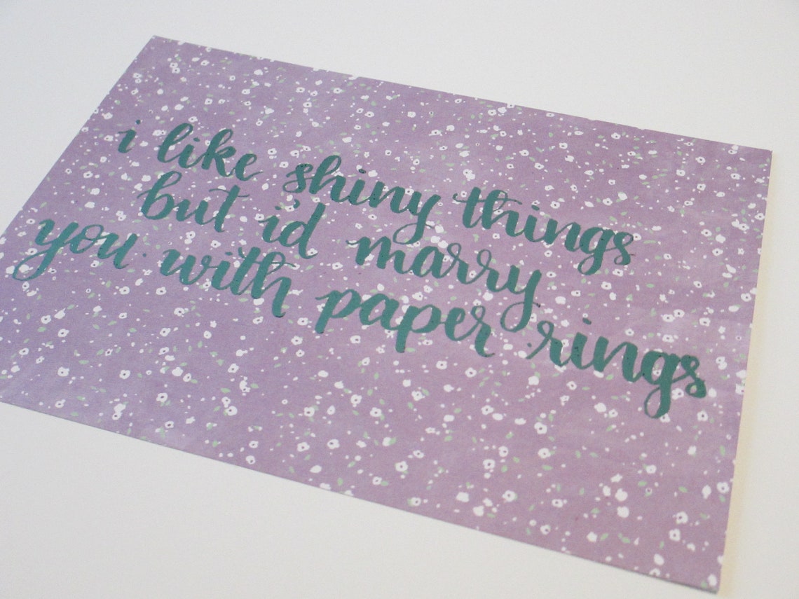 Paper Rings Taylor Swift Lyrics Print Etsy