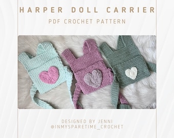 Harper Doll Carrier Crochet Pattern: Beginner-Friendly Boho Style (Digital PDF)