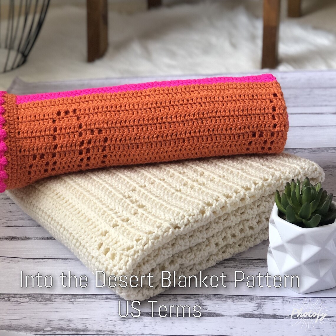 Into the Desert Blanket Pattern Filet Crochet Pattern Etsy Australia