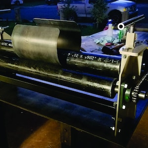 Roller dxf files and plans for a 36 inch plate roller.