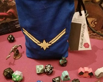Captain Marvel Dice bag