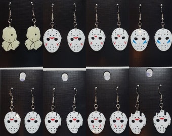 Jason Mask Earrings