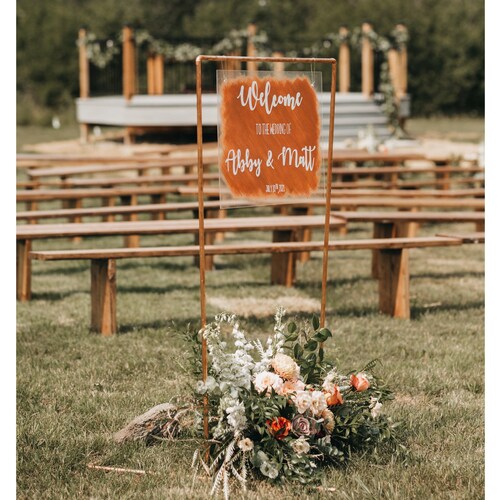 Wedding Sign Stand 5'x3' Event Party Sign Etsy