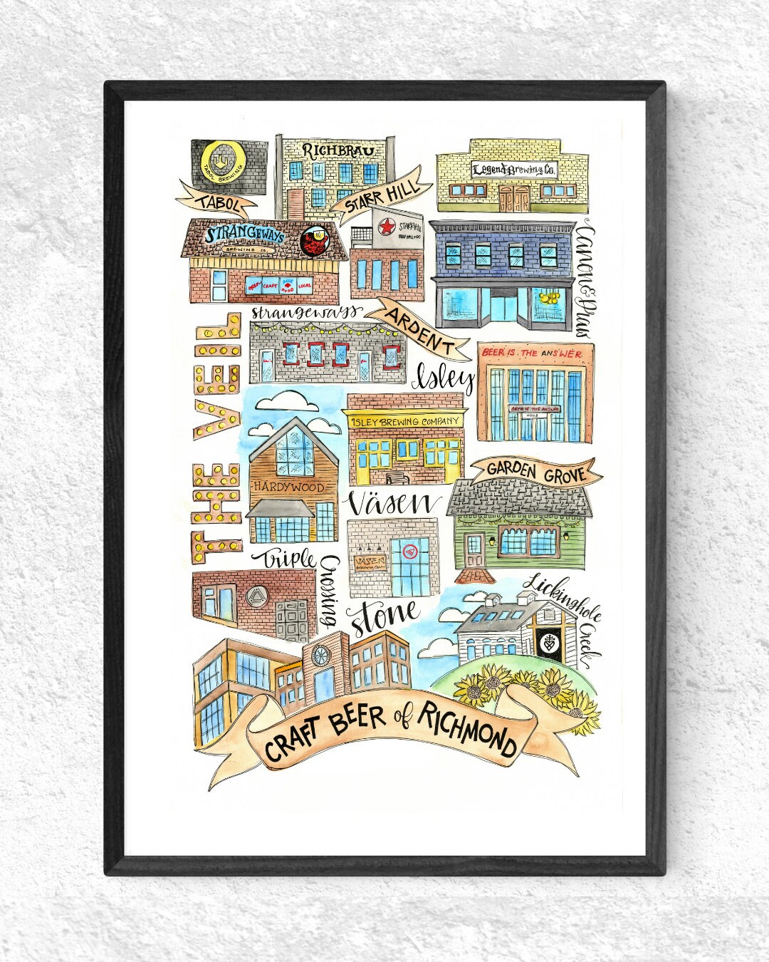 Breweries of Richmond Craft Beer RVA Virginia Distillery Hardywood The Veil Ardent Isley Lickinghole Lager Stout Gose Strangeways Cerveza