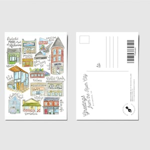 Richmond Restaurants Carte postale | RVA Virginia Main Street Carytown Shockoe Bottom Perch James River Foodie Perlys Alewife Bombolini Isley
