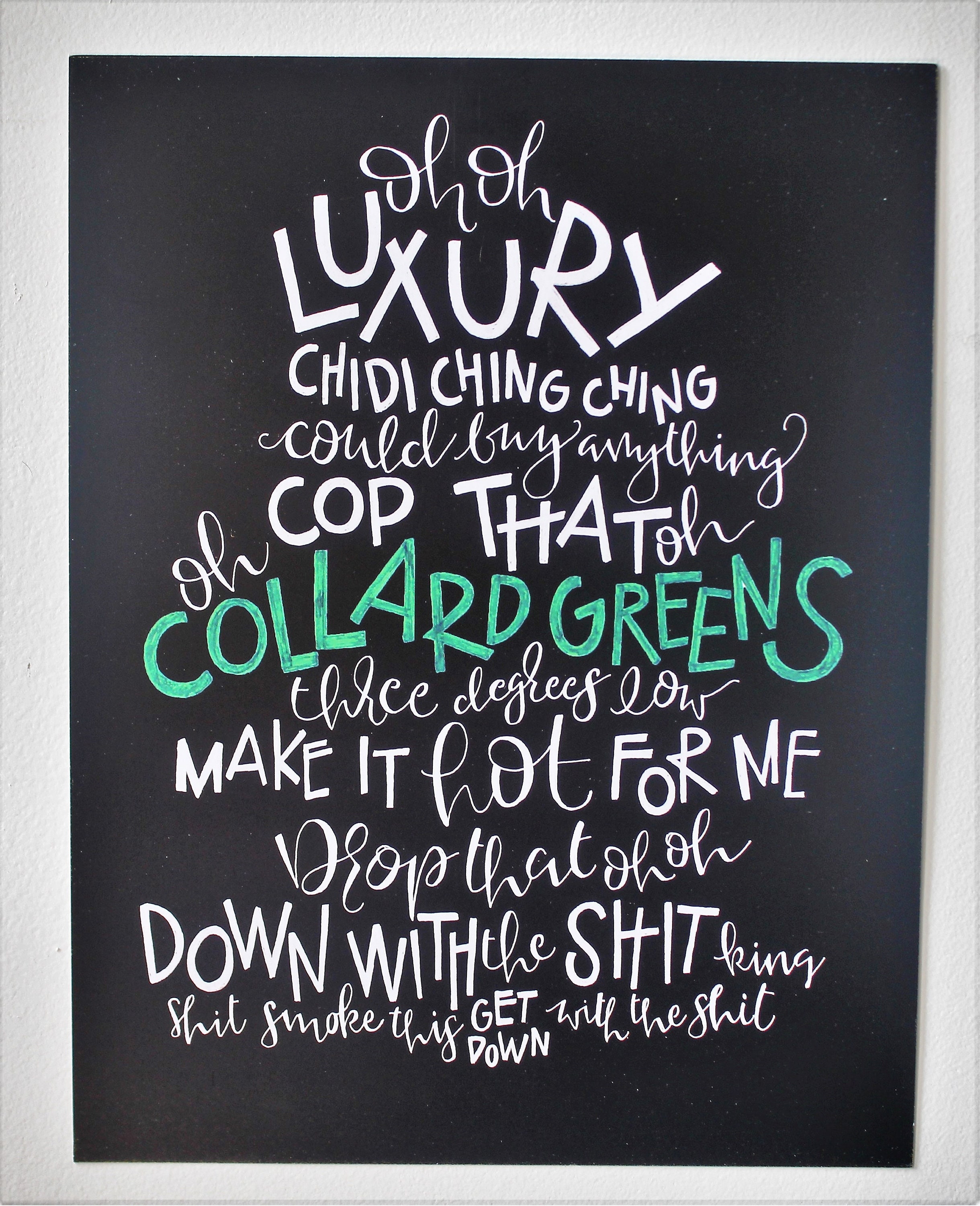 Collard Greens Kendrick Lamar Schoolboy Q Wall Art Print Poster ...