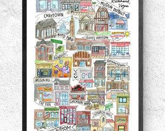Neighborhoods of Richmond | RVA Virginia Museum District Carytown Shockoe Bottom Church Hill Randolph Byrd Park Scotts Addition Jackson Ward