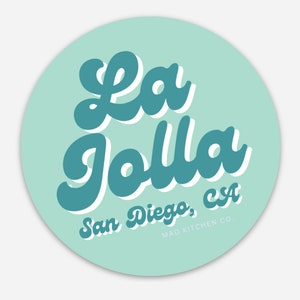 La Jolla, CA Sticker I California San Diego UCSD Gift Souvenir Water Bottle USD Cove Beach Ellen Scripps Bird Rock WindandSea sdsu Decal