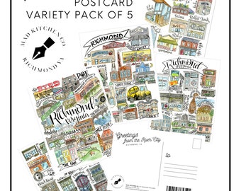 Postcard Variety Pack of 5