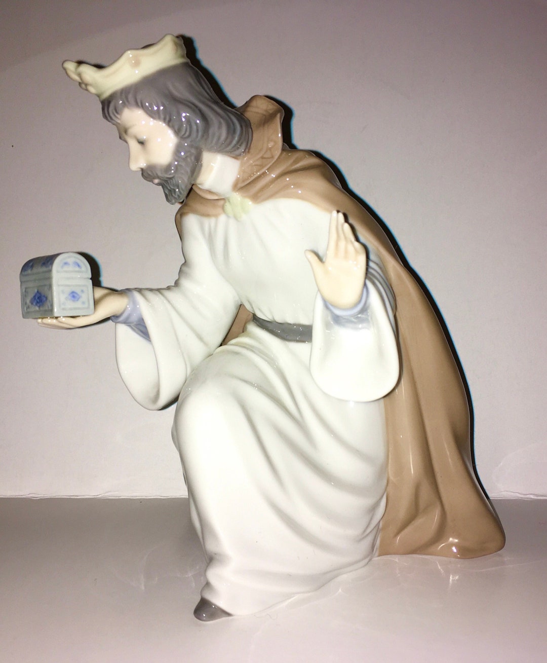 Lladro Made in Spain King Melchior & Chest Three Wise Men NAO - Etsy