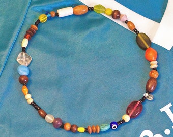 The Albarn Necklace - Blur Damon Albarn Inspired Glass Bead Necklace