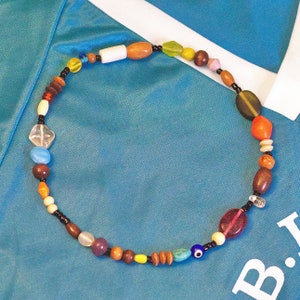 The Albarn Necklace - Blur Damon Albarn Inspired Glass Bead Necklace