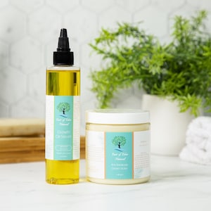 Hair Growth Bundle| Hair Growth oil and Whipped Shea Butter for balding and thinning hair| East of Eden Natural