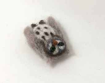 Miniature hand felted Owl