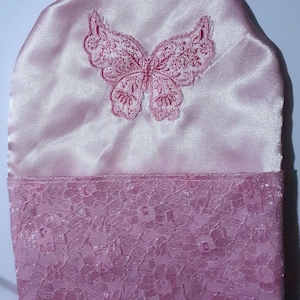 Housse de sac de colostomie brodée sur mesure, avec une poche.