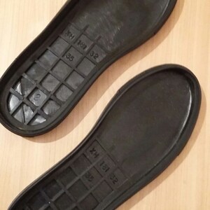 Pair of Thermoplastic rubbers (TPR) soles. image 3