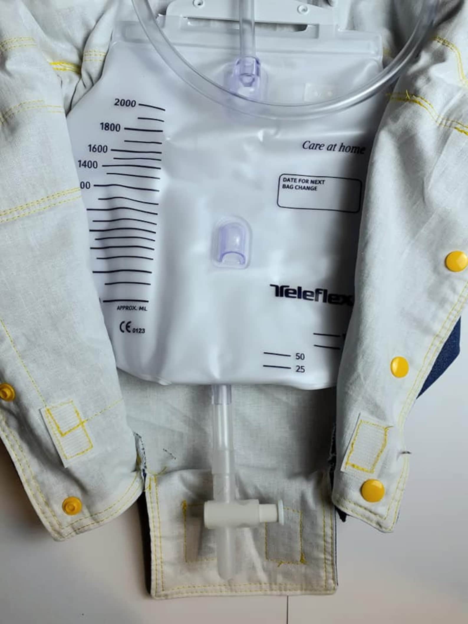 Round Shape. Embroidered Catheter Night Bag Cover variations Etsy