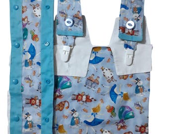 Alice und ihre Freunde-Schnittmuster. Katheter-Nachtbeutelbezug. Accessoires.