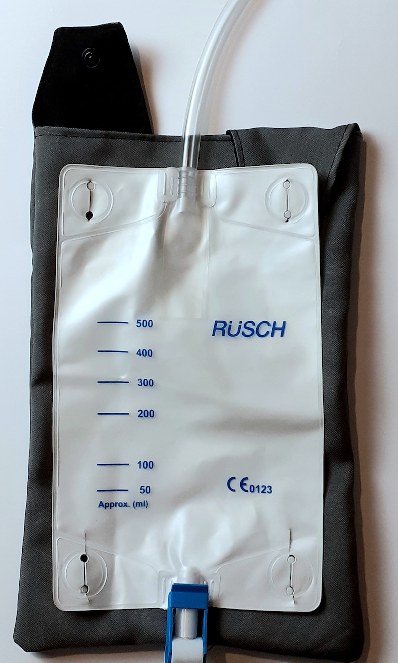 Catheter leg bag and tube covers.Grey colour. Etsy