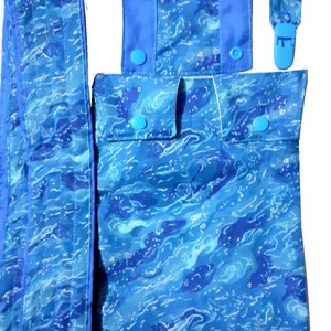 Au bord de la mer. Couvre-sac de jambe pour cathéter ou variantes