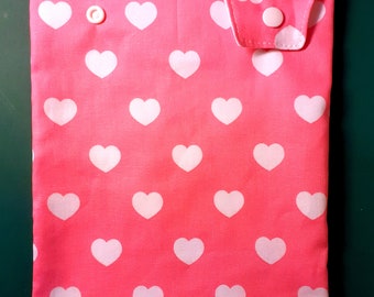 Catheter leg bag (+variations). Hearts pattern.