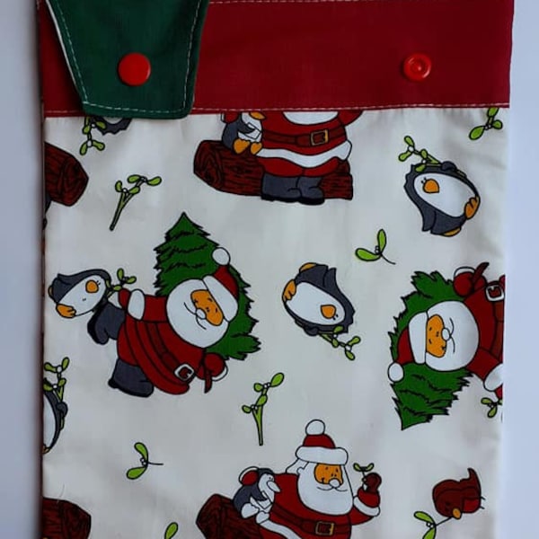 Santa and pine tree. Catheter leg bag cover (+ options)