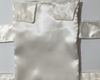 Catheter leg bag. White petticoat fabric or of a colour of your choice.