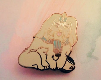 Maltese - Cute Dog Pin | Hard Enamel Pin | Dog Lover Gift